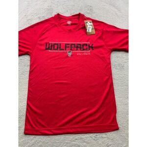 NC State Wolfpack Mens Medium Red Performance‎ T-Shirt by Rivalry Threads NWT